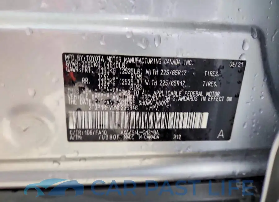 2T3P1RFV9MC236846# 13