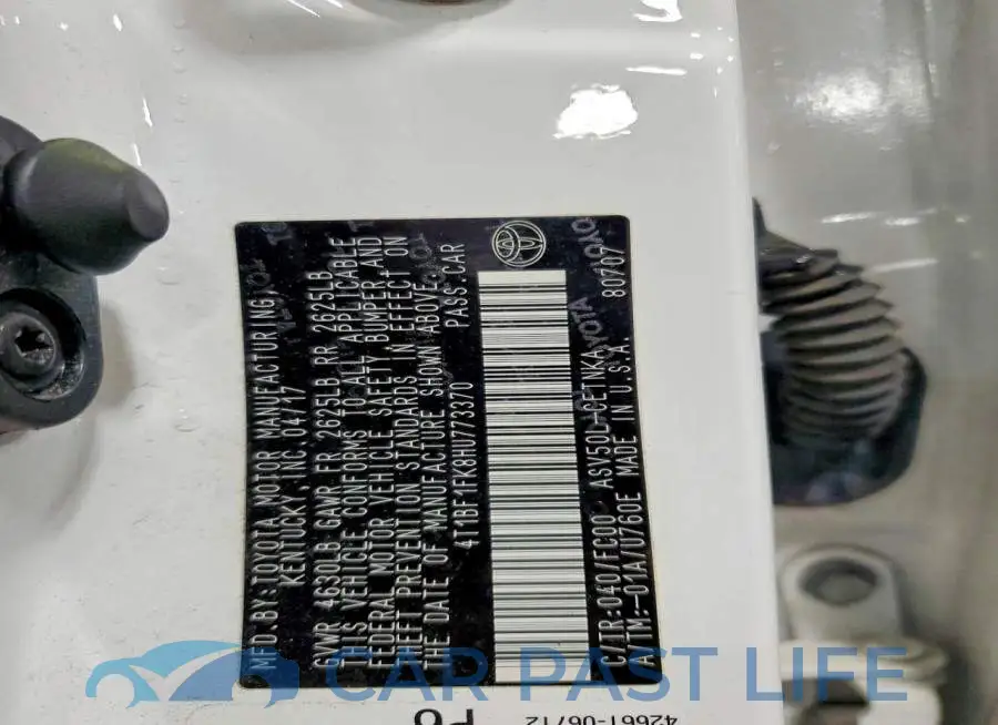 4T1BF1FK8HU773370# 12