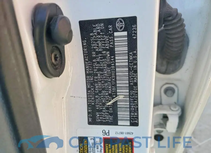 4T1BF1FK9HU384544# 12