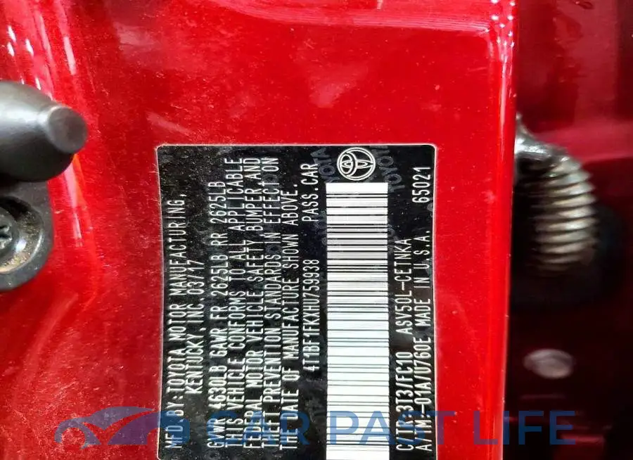 4T1BF1FKXHU759938# 13