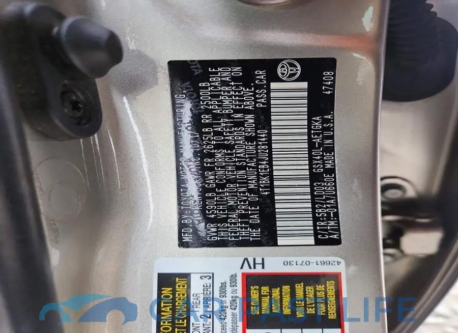 4T1BK1EB4JU281440# 12