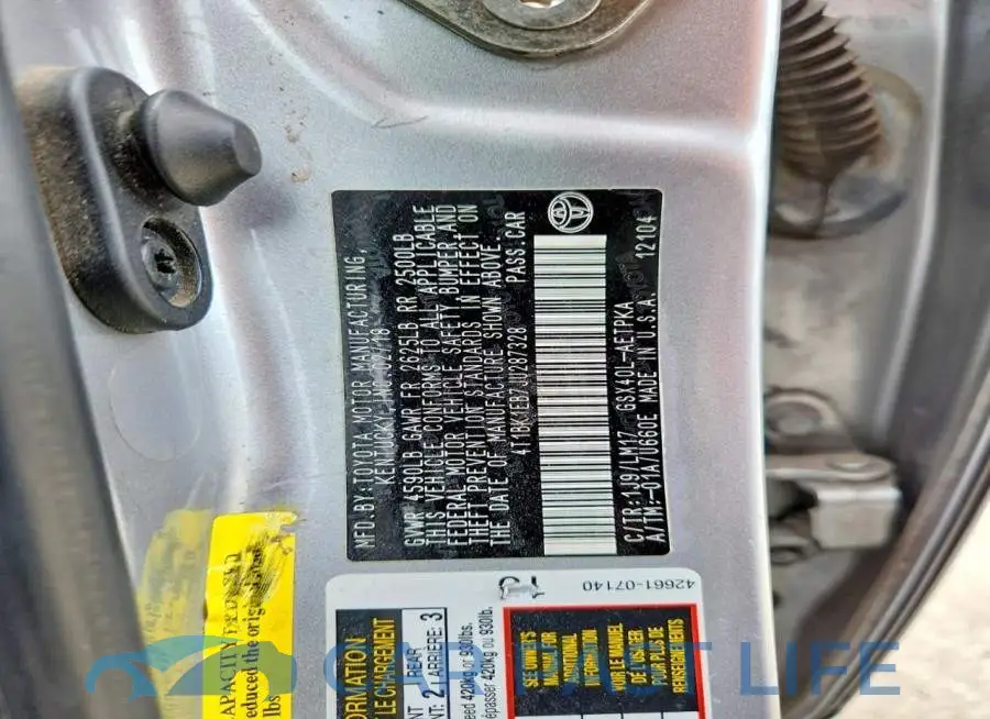 4T1BK1EB7JU287328# 13