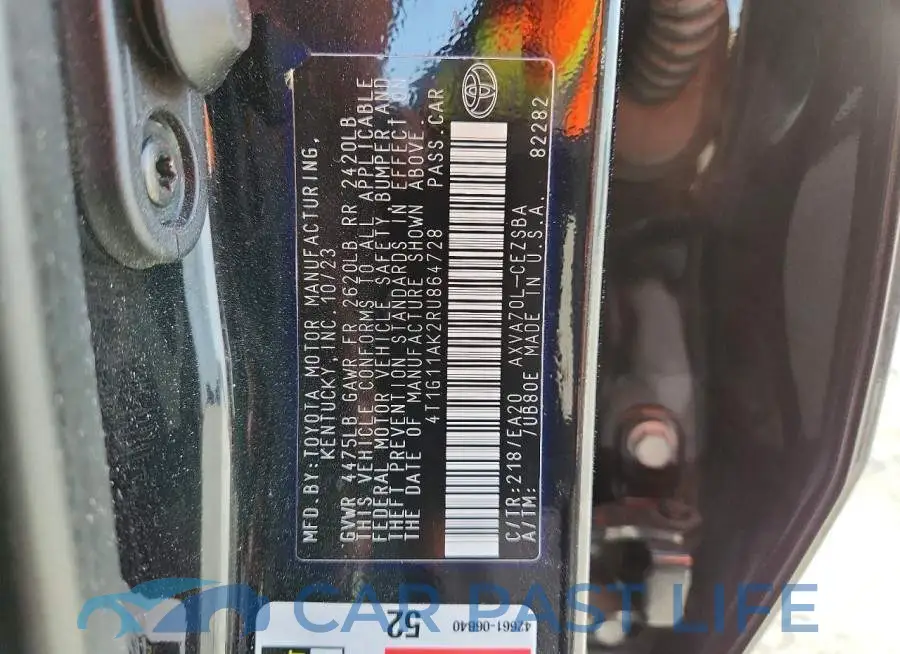 4T1G11AK2RU864728# 12