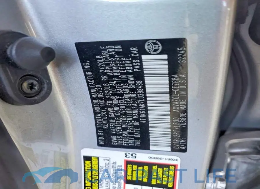 4T1K61AK7LU398488# 12