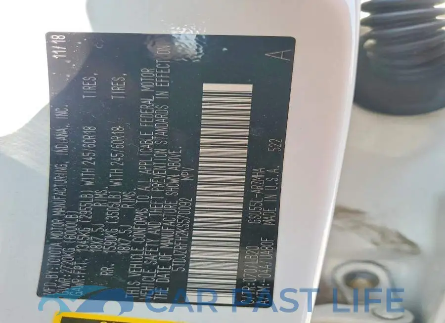 5TDJZRFH2KS570092# 13