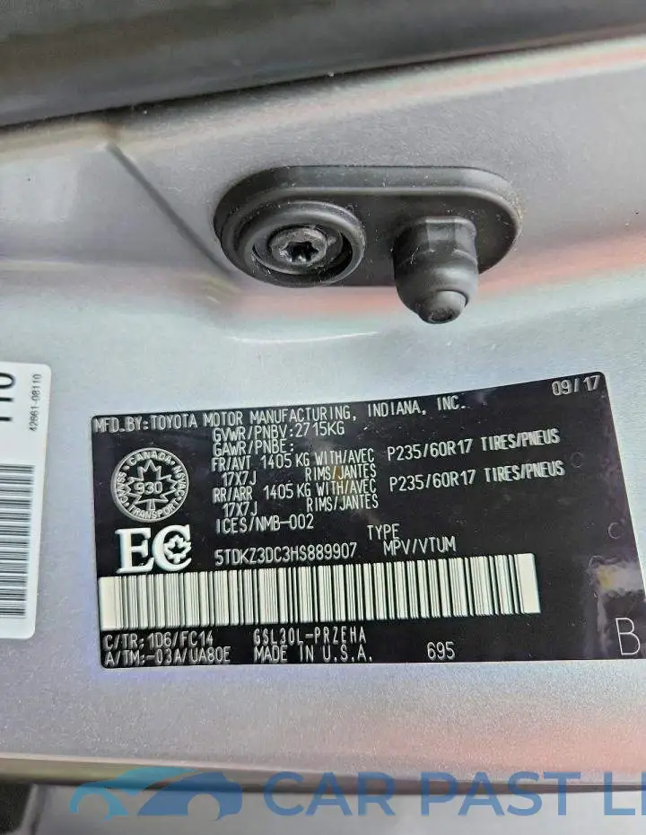 5TDKZ3DC3HS889907# 14