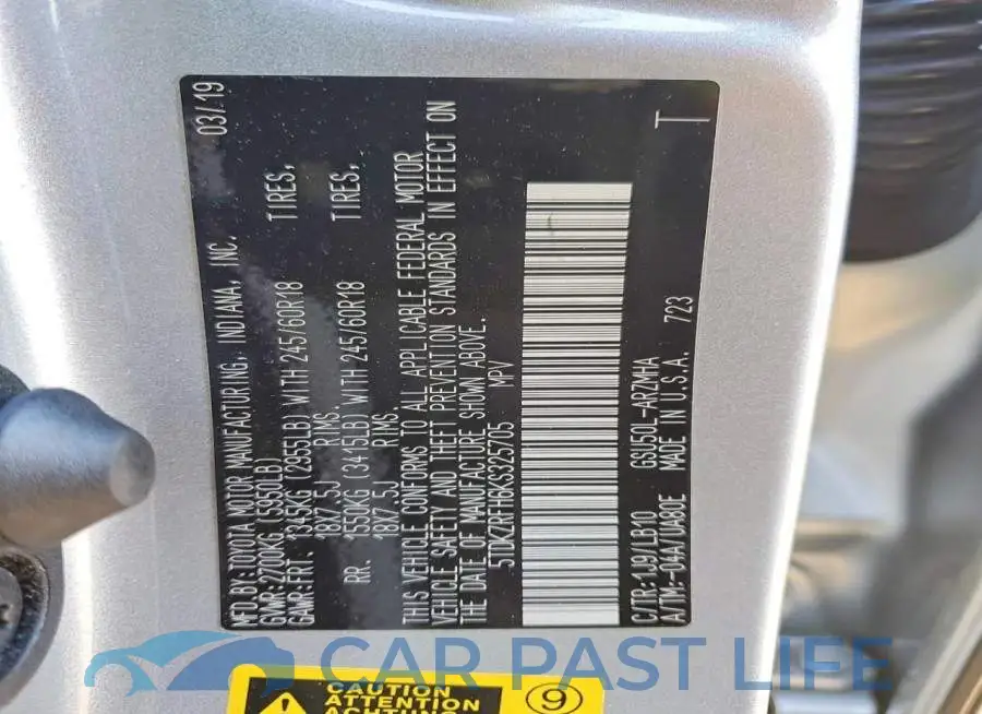 5TDKZRFH6KS325705# 13