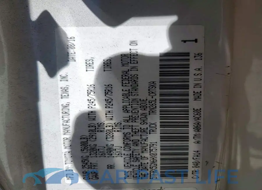5TFRX5GN6HX075791# 12