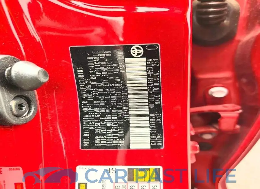 5YFB4MDE2SP317507# 13