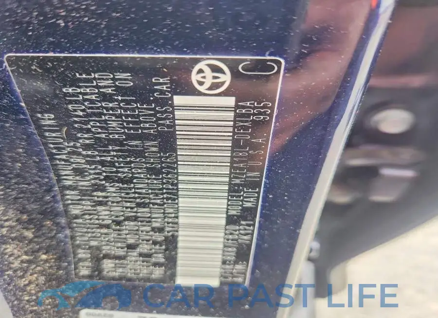 5YFB4MDE7TP362265# 12