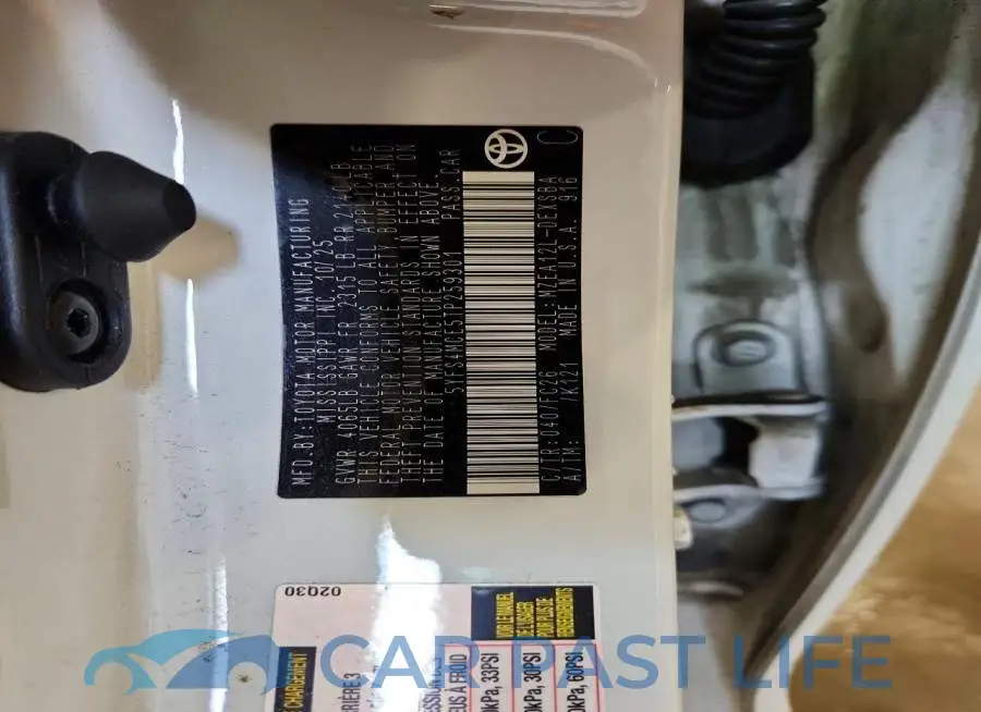 5YFS4MCE5TP259301# 13