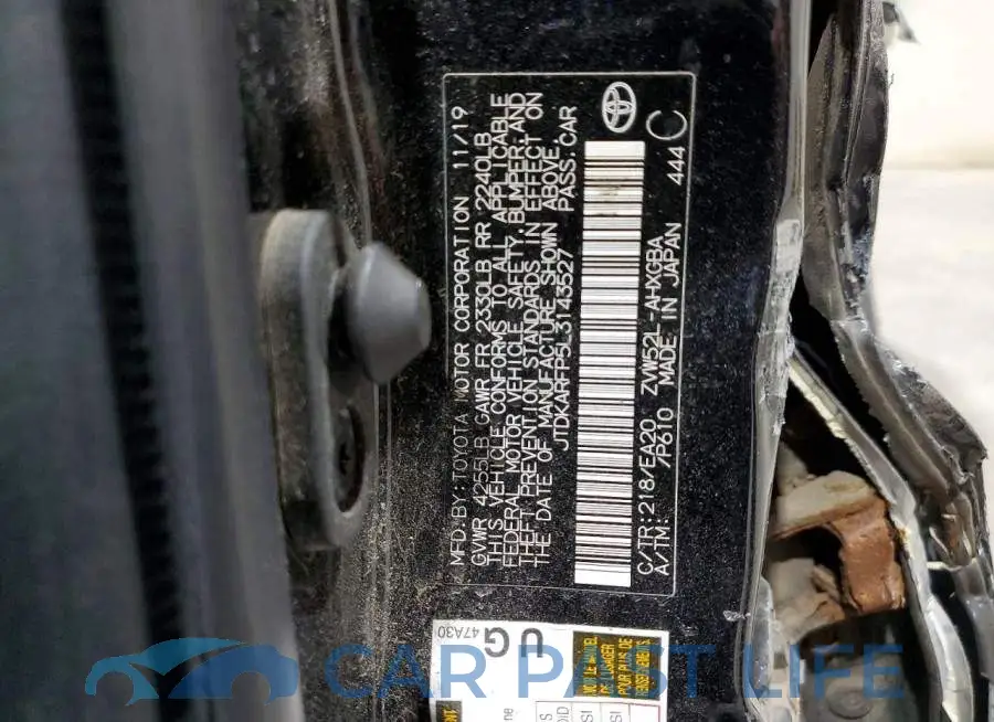 JTDKARFP5L3143527# 12