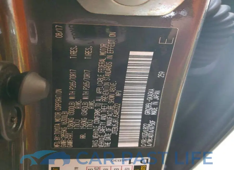 JTEBU5JR1J5485322# 14