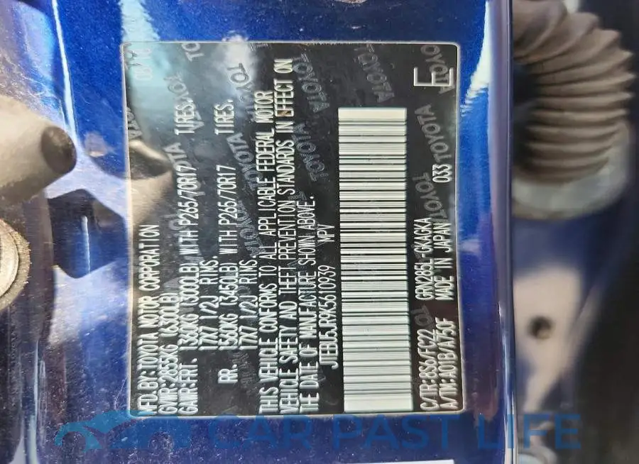 JTEBU5JR9K5610939# 13