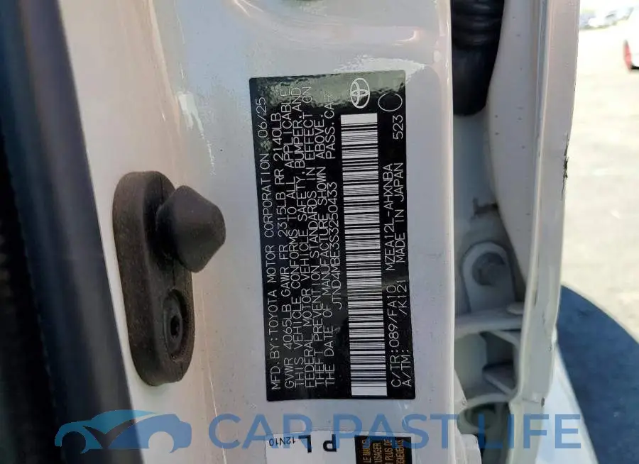 JTND4MBE3S3250433# 12