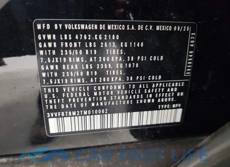 3VVFR7RM2TM010062# 13