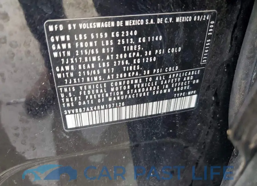 3VVRB7AX4RM197126# 13