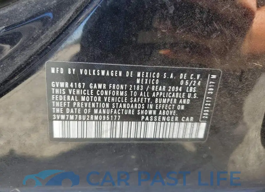 3VW7M7BU2RM095177# 12