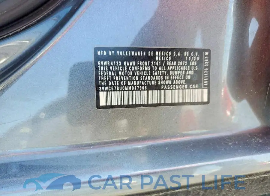 3VWC57BU0MM017968# 12