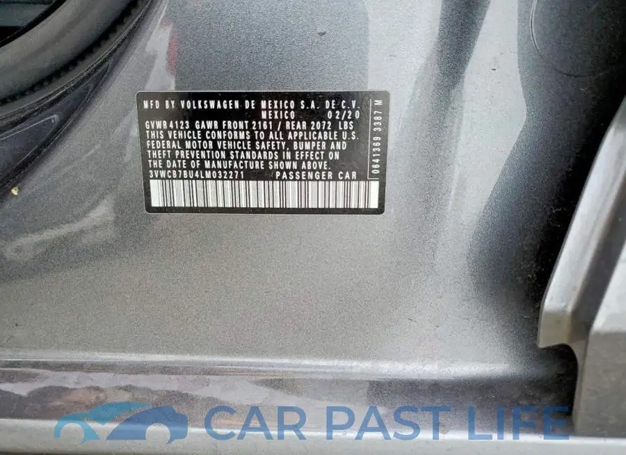 3VWCB7BU4LM032271# 12