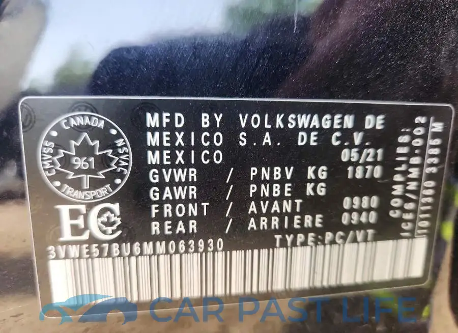3VWE57BU6MM063930# 12