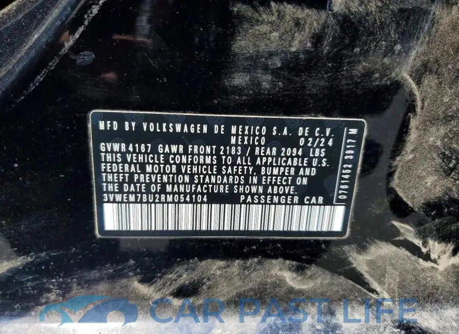 3VWEM7BU2RM054104# 13