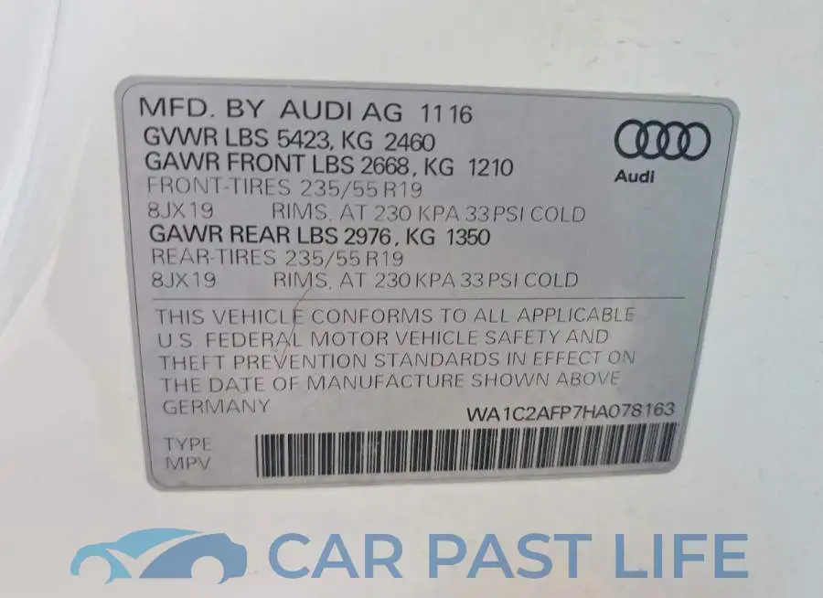 WA1C2AFP7HA078163# 13