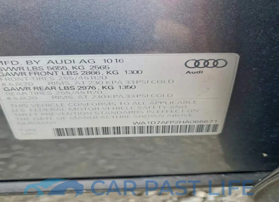 WA1D7AFP2HA066671# 13