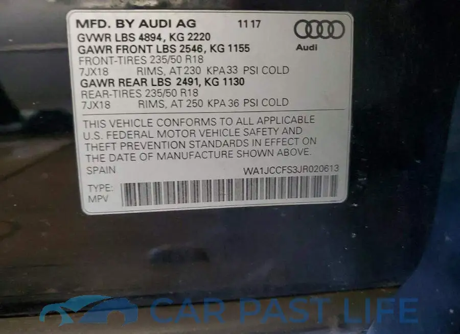 WA1JCCFS3JR020613# 13