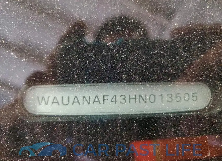 WAUANAF43HN013505# 12