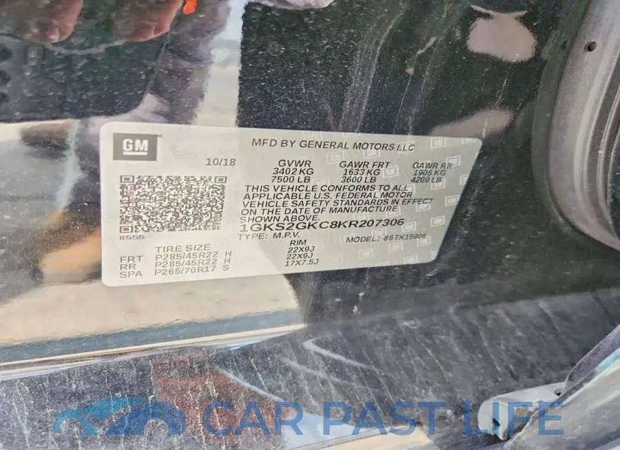 1GKS2GKC8KR207306# 13