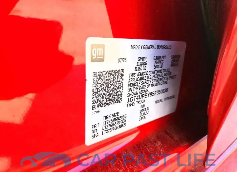 1GT4UPEY9SF350630# 12