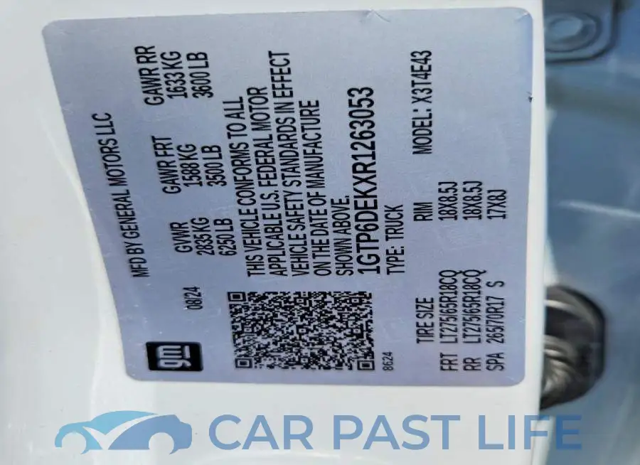 1GTP6DEKXR1263053# 12