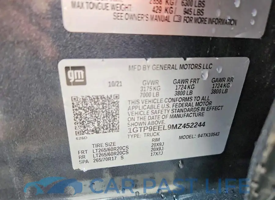 1GTP9EEL9MZ452244# 12