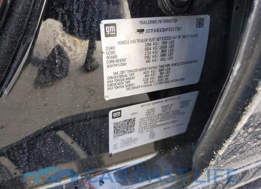 1GTUUEE8XPZ217367# 12