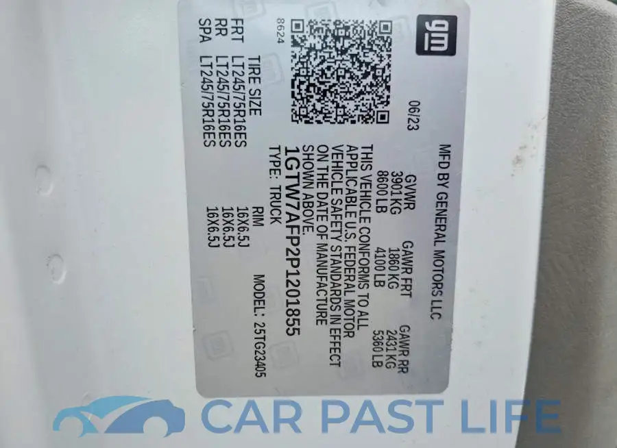1GTW7AFP2P1201855# 13