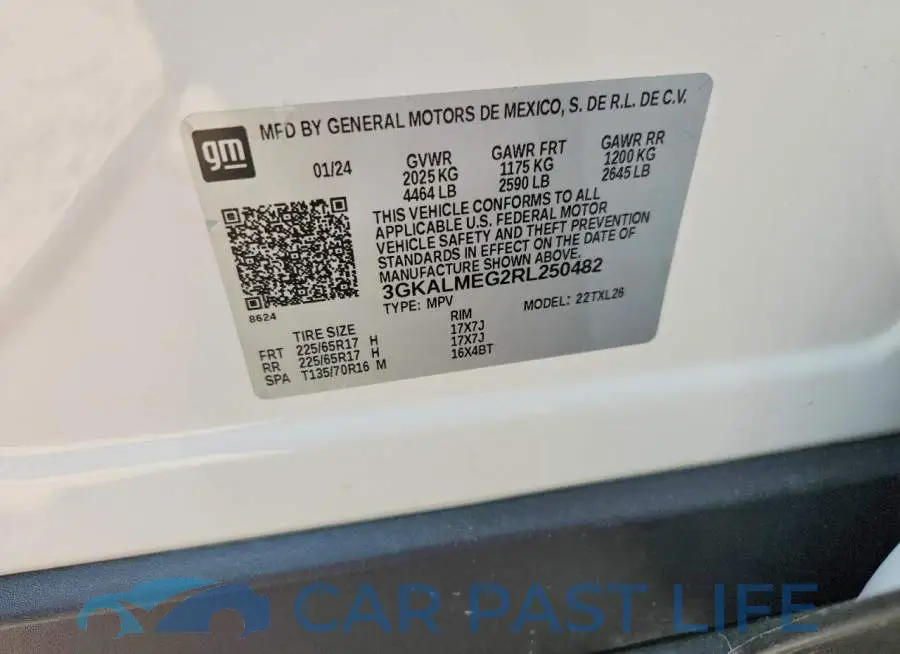 3GKALMEG2RL250482# 14