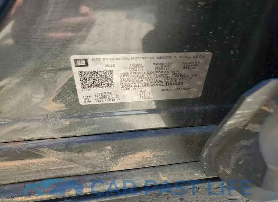 3GKALMEV2KL100635# 12