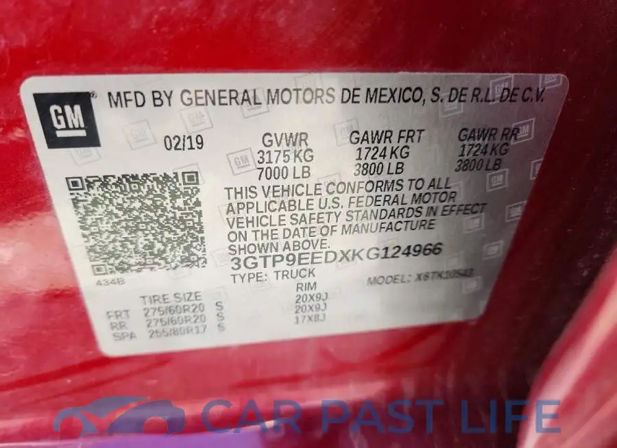 3GTP9EEDXKG124966# 12