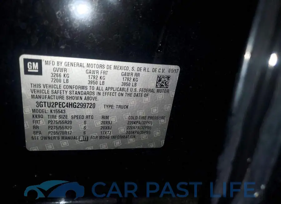 3GTU2PEC4HG299720# 13