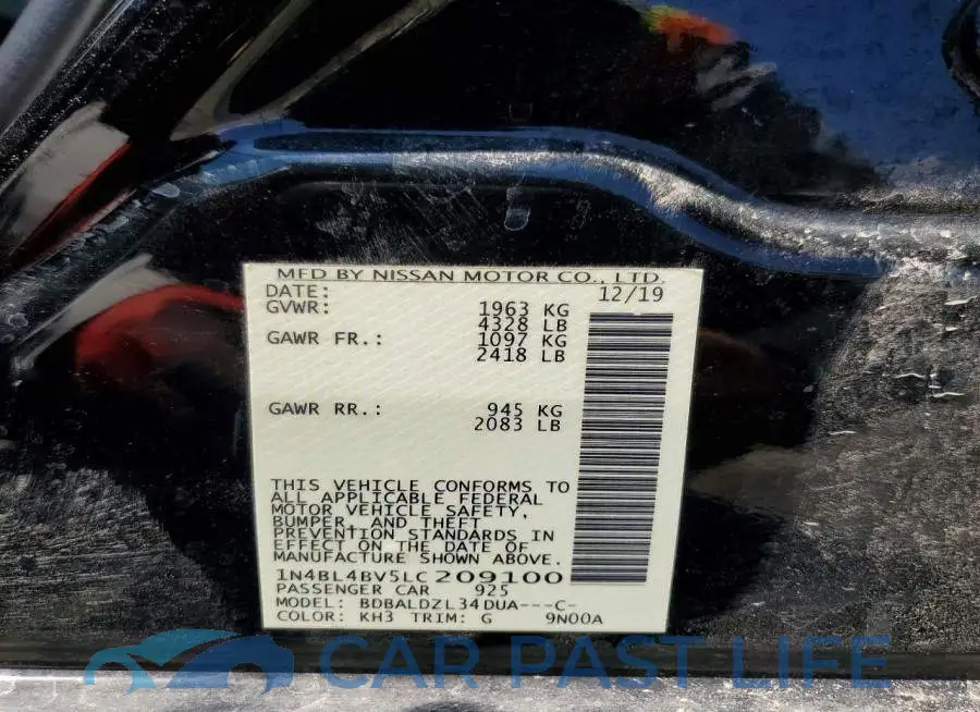 1N4BL4BV5LC209100# 12