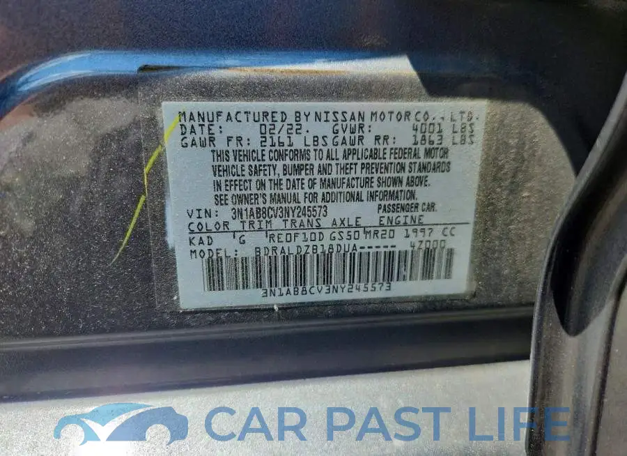 3N1AB8CV3NY245573# 13