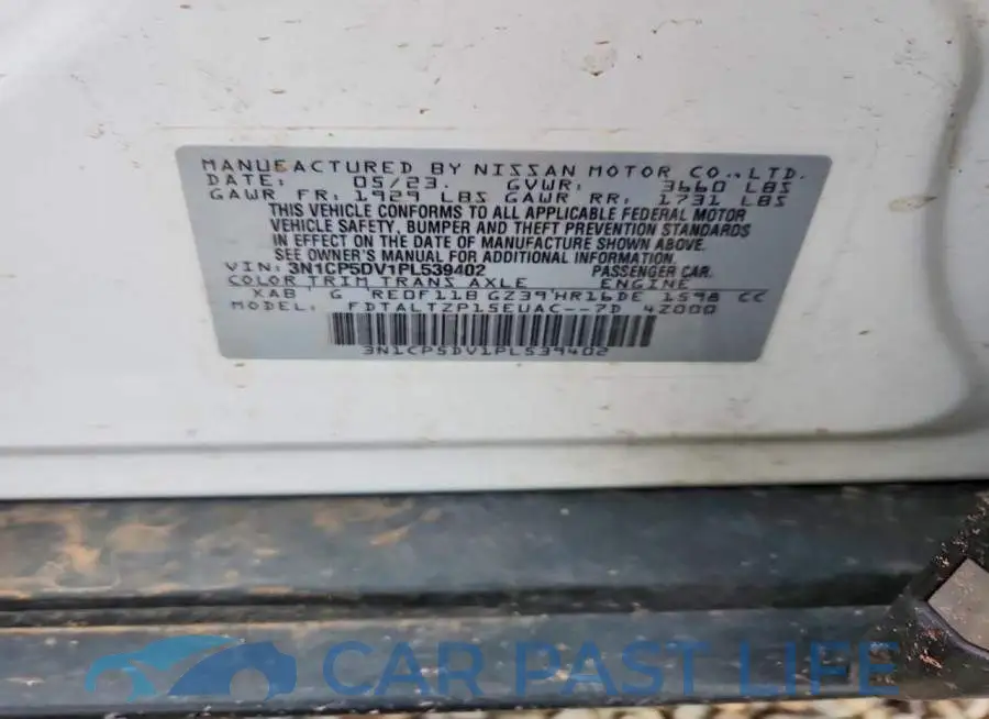 3N1CP5DV1PL539402# 12