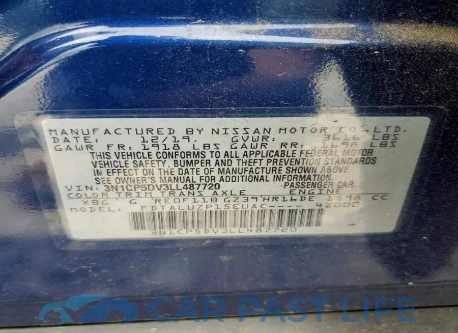 3N1CP5DV3LL487720# 13