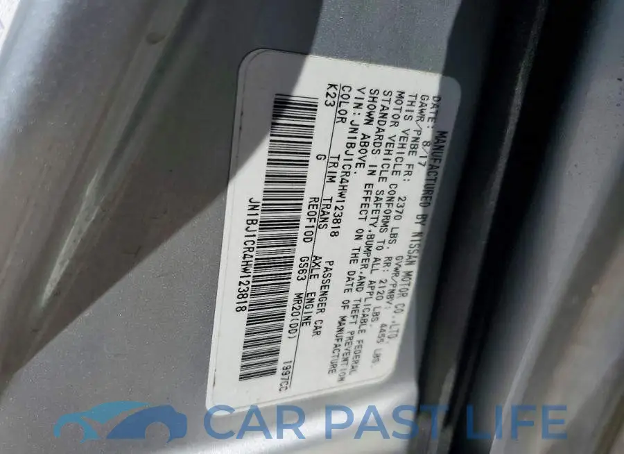 JN1BJ1CR4HW123818# 13