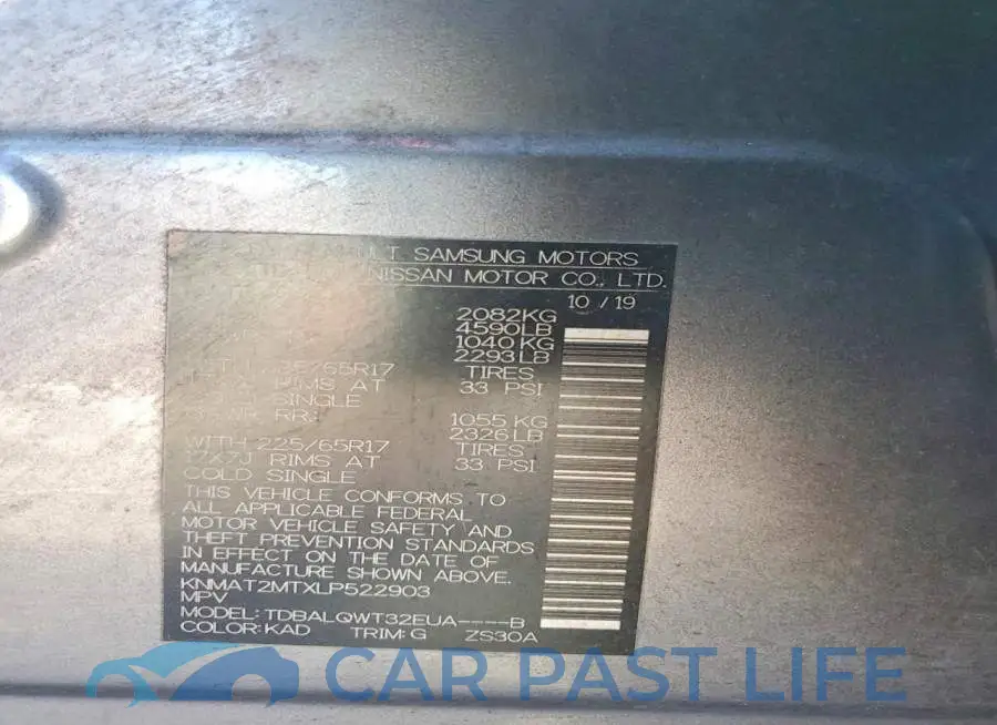 KNMAT2MTXLP522903# 13