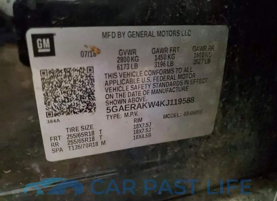 5GAERAKW4KJ119588# 13