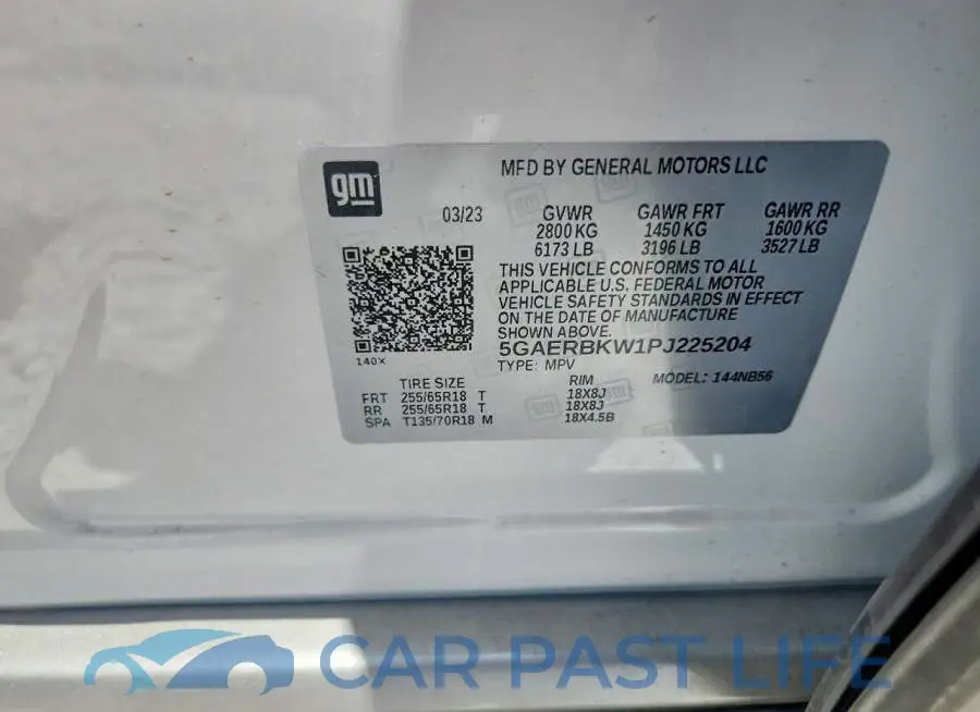 5GAERBKW1PJ225204# 13