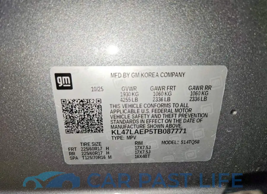 KL47LAEP5TB087771# 13