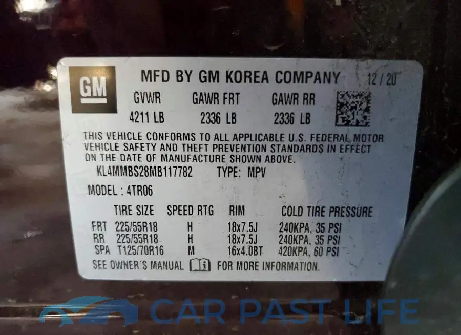 KL4MMBS28MB117782# 13